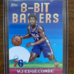 2025-26 Topps Flagship 76ers VJ Edgecombe 8-Bit Ballers Insert Rookie Card